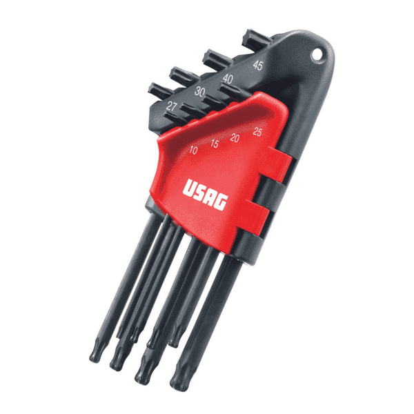 TORX ključi podaljšani s sferično glavo 8-delni T10-T45
