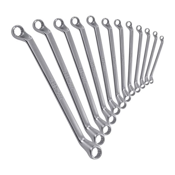 Ključi dvojni obroč 12-robi 12-delni set 6x7 - 30x32mm
