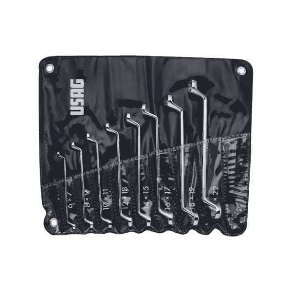 Ključi dvojni obroč 12-robi 8-delni set 6x7 - 20x22mm