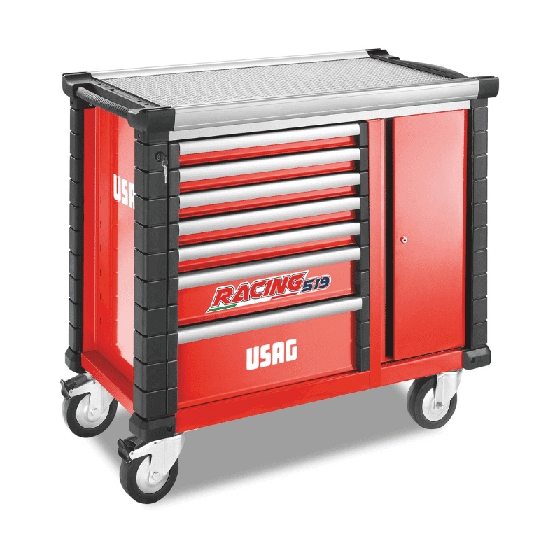 RACING voziček 7-predalov s stranskimi vratmi