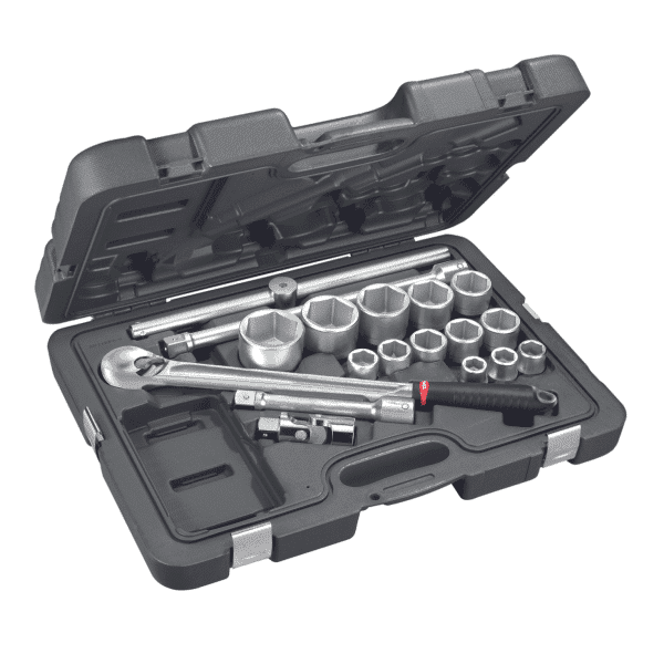 Nasadni ključi 3/4" 6-robi 18-delni set