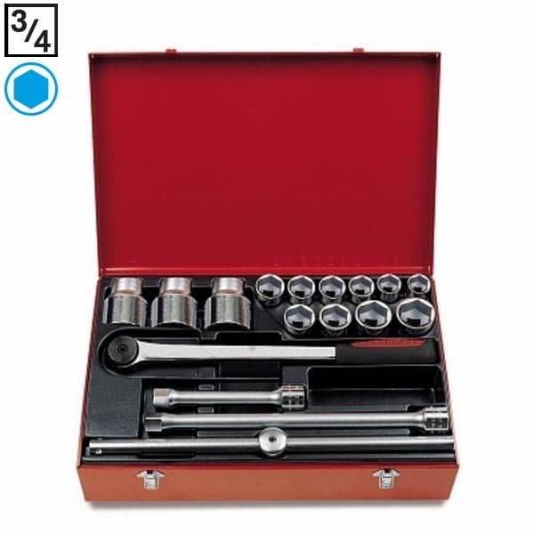 Nasadni ključi 3/4" 17-delni set